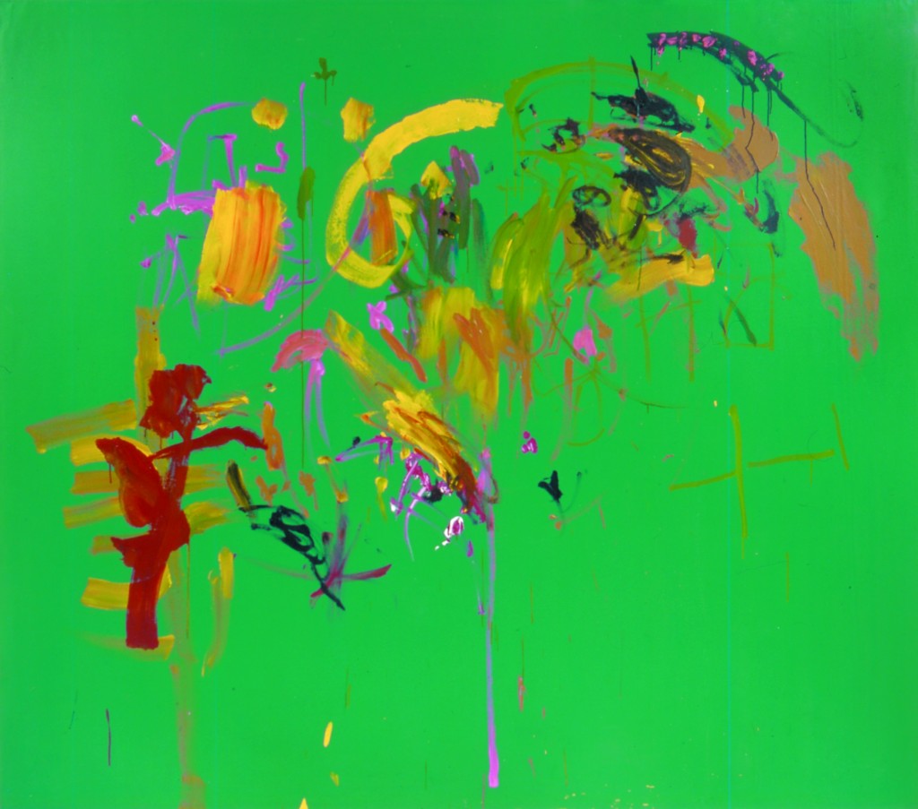Assisted Painting Series, 1992, Green Lake, 210x240cm