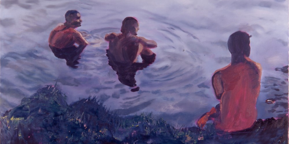 2004dreimännerimwasser_80x120cm