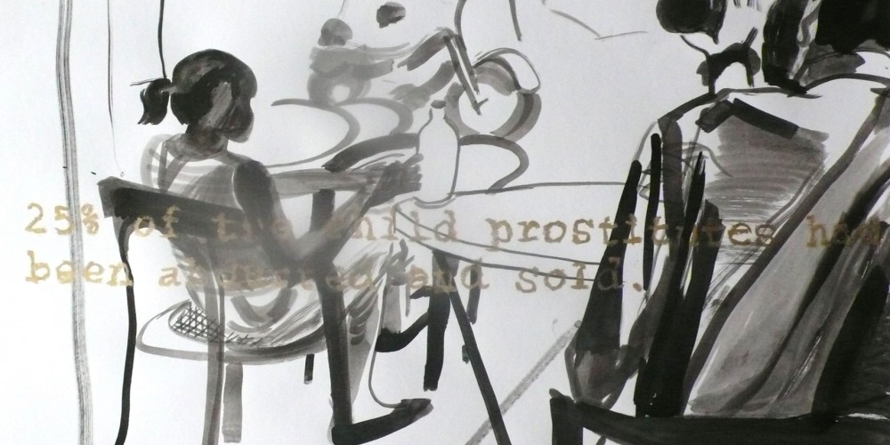 2009Maedchenfalle_45x60cm