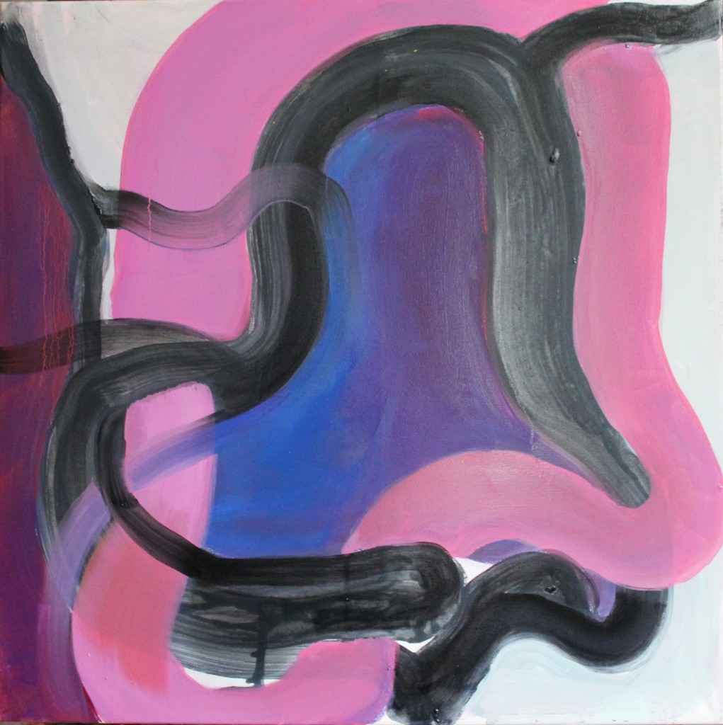 a twist in nothing, 2014, oil on canvas, 80x80cm 